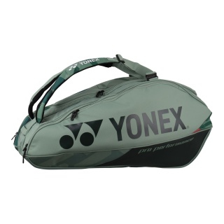 Yonex Racketbag Pro Racquet (Schlägertasche, 3 Hauptfächer, Thermofach) 2024 olivegrün 9er